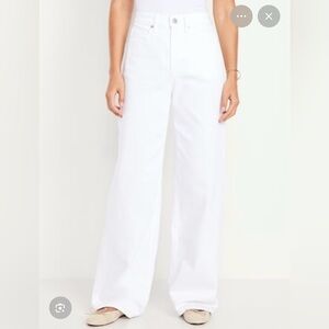 Old Navy White Women's Wide Jeans